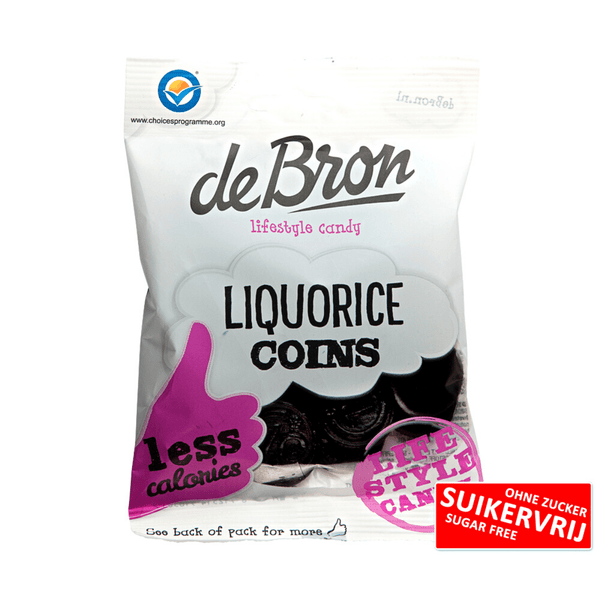 DeBron Liquorice Coins Sukkerfri 100g