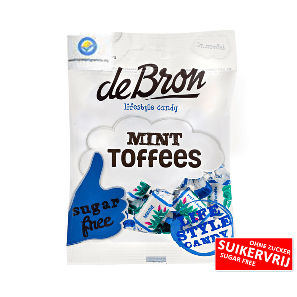 DeBron Mint Toffees Sukkerfri 90g