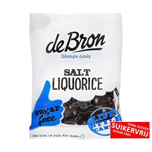 DeBron Salt Liquorice Sukkerfri 100g
