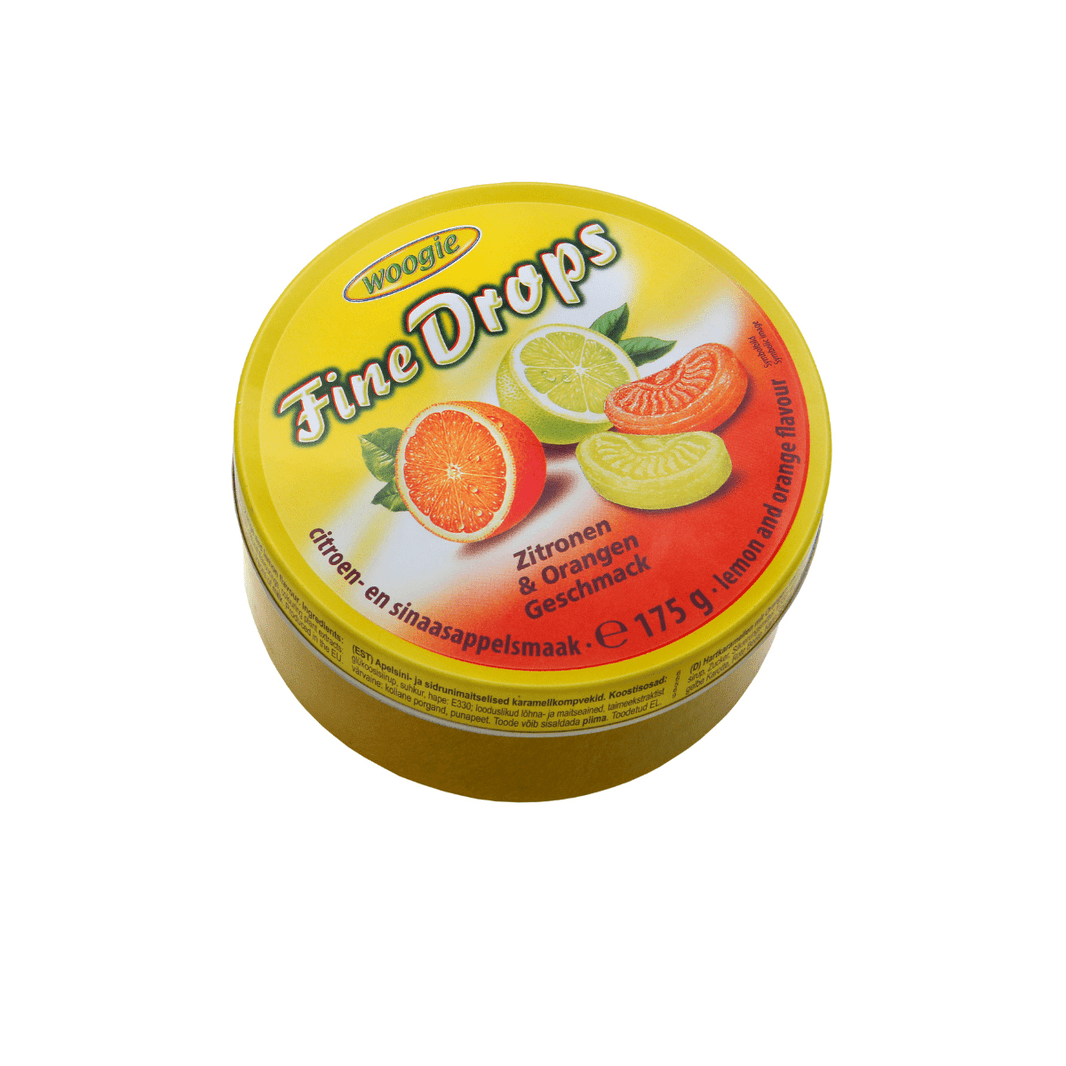 Fine Drops Sitron & Appelsin 175g