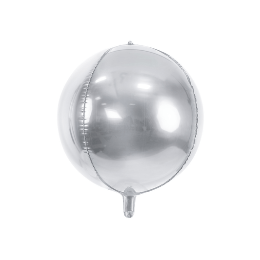 Folieballong ball- sølv