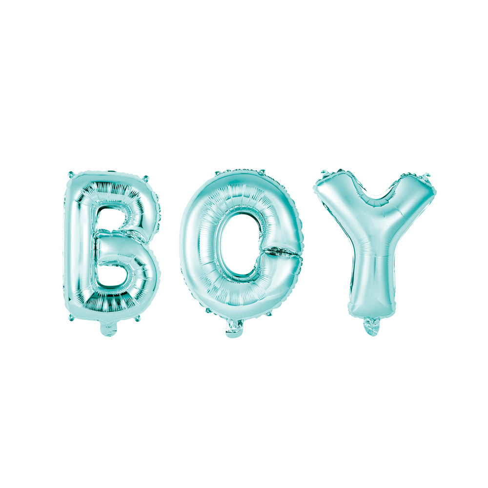 Folieballong "boy"- lyseblå