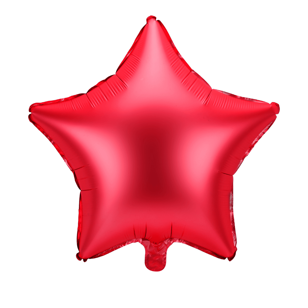 Folieballong stjerne- Matt rød
