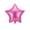 Folieballong stjerne- matt rosa