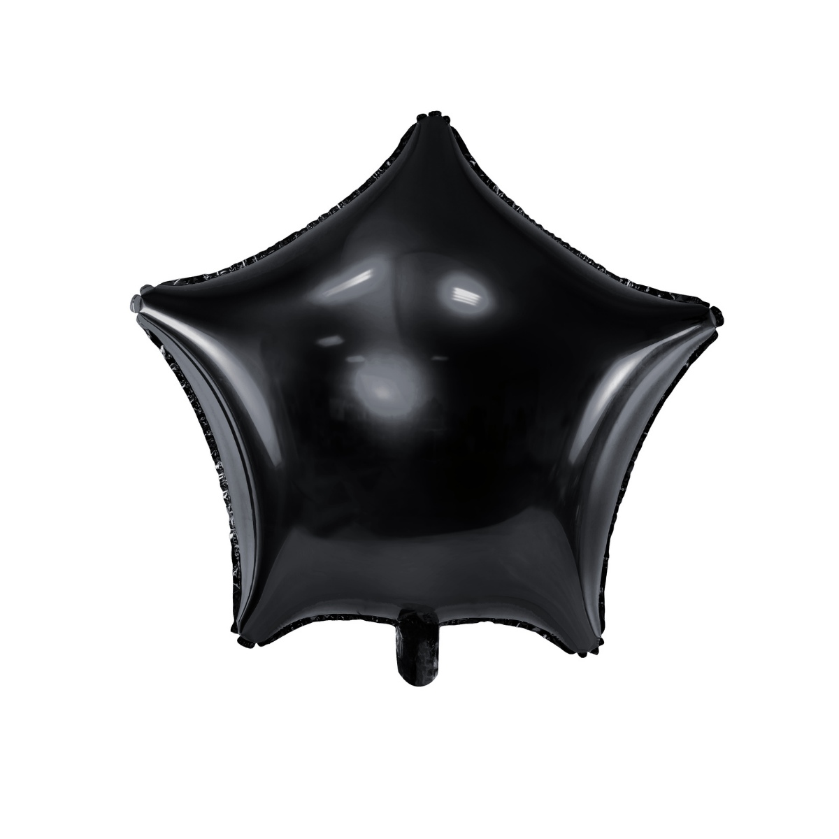 Folieballong stjerne- metallic svart