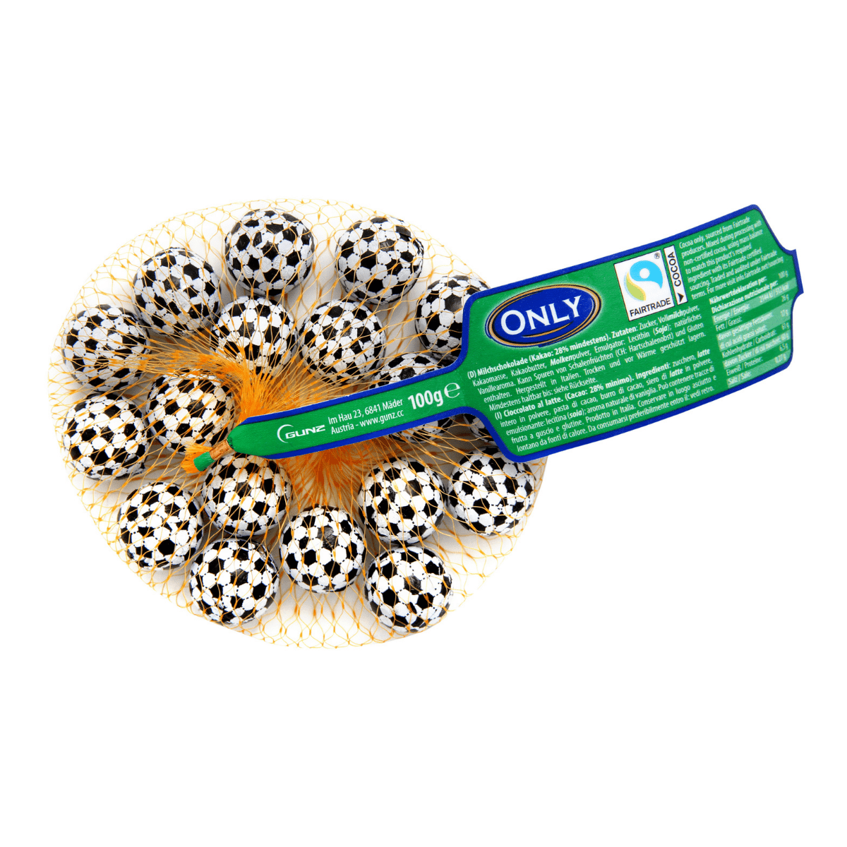 Fotballsjokolade, 100g