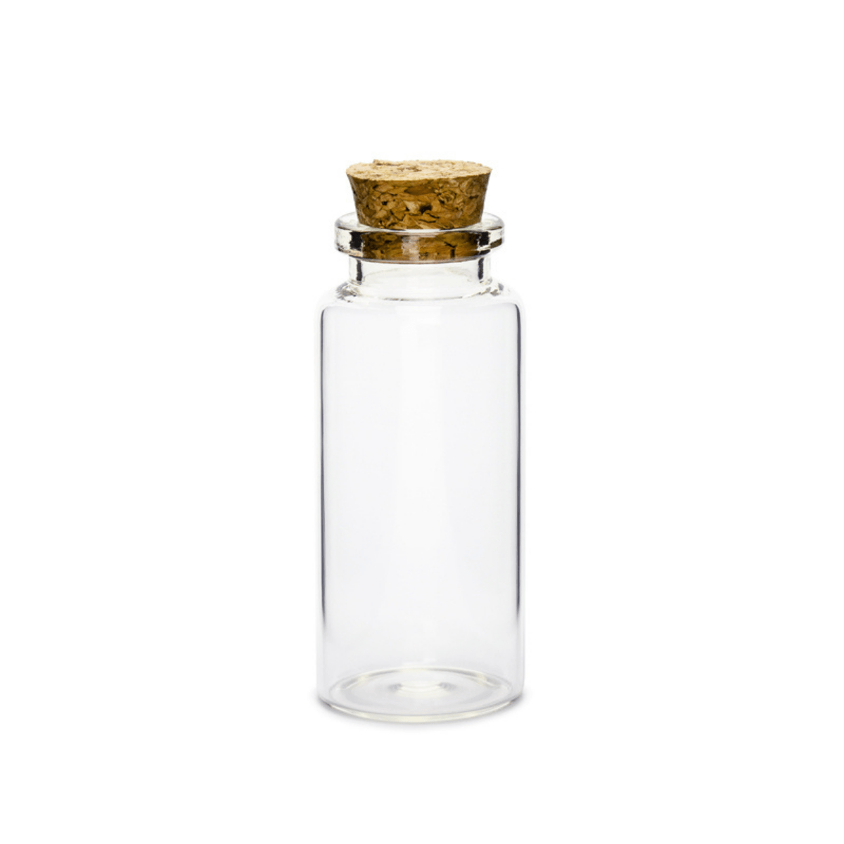 Glassflasker med korkpropp 7,5cm- 12pk