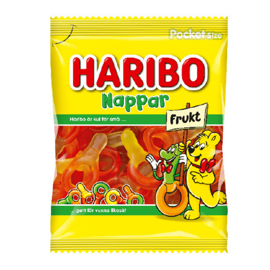 Haribo Nappar Frukt 80g
