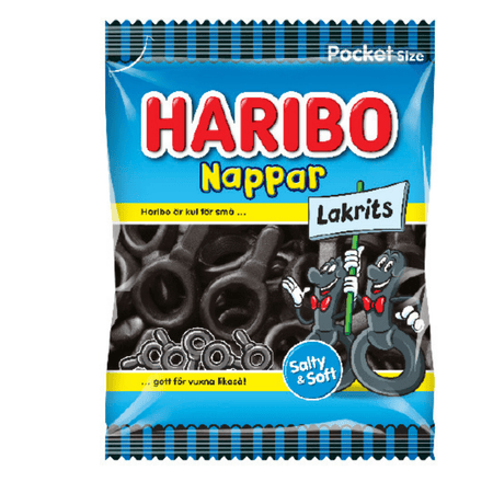 Haribo Nappar Lakris 80g
