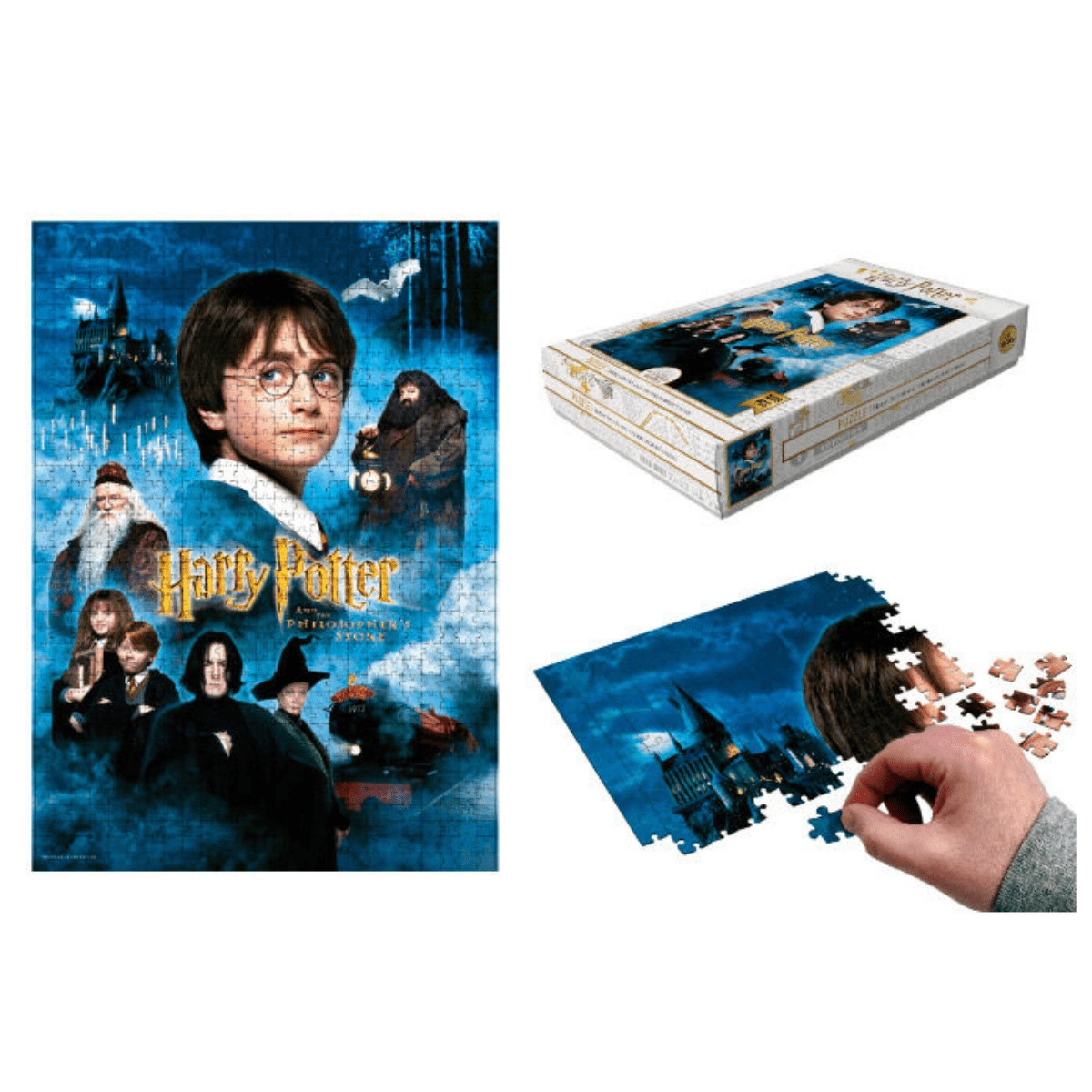 Harry Potter Sorcerers Stone Movie Poster puslespill, 1000 brikker