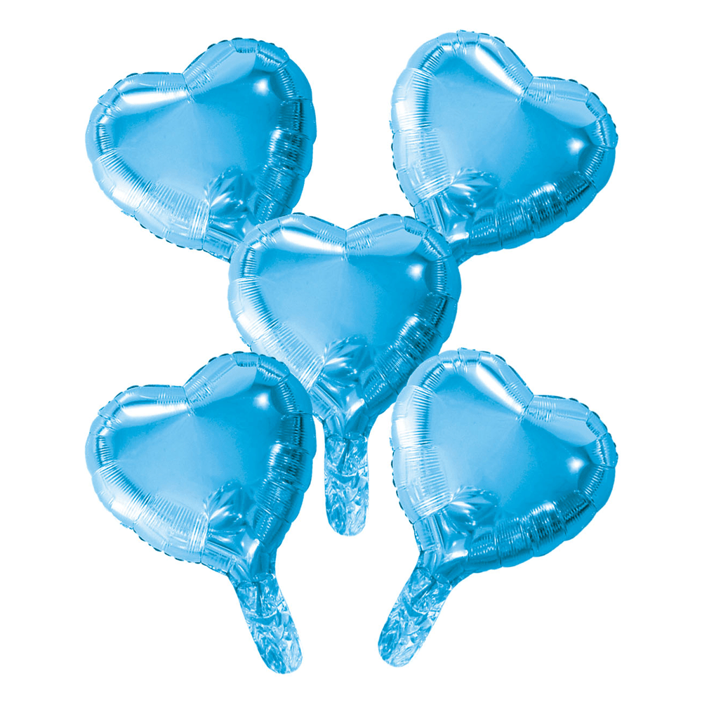 Hjerteballonger- babyblå