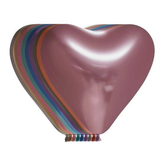 Hjerteballonger, chrome miks
