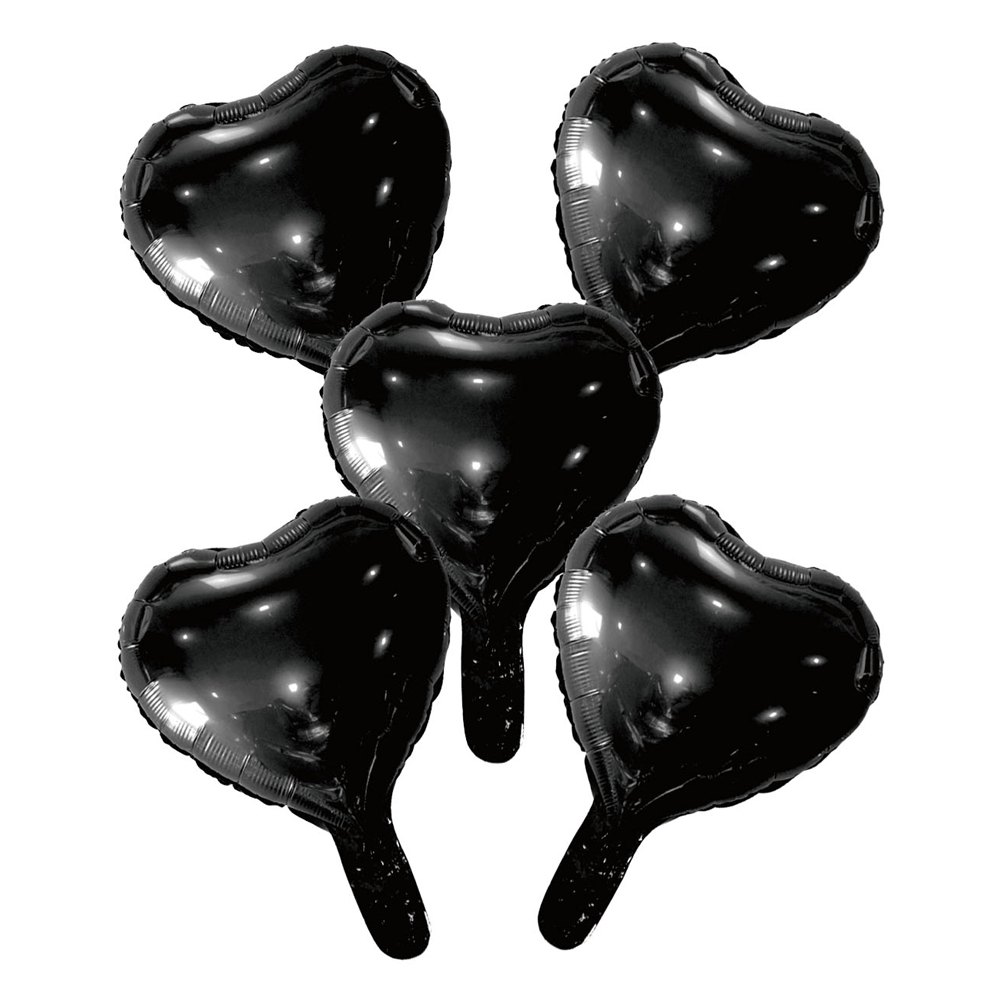 Hjerteballonger- svart
