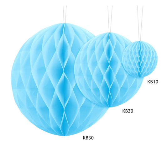 Honeycomb ball- Lyseblå