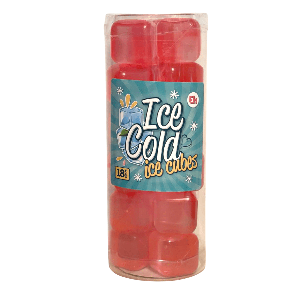 Ice Cold ice cubes, Rød 18 stk