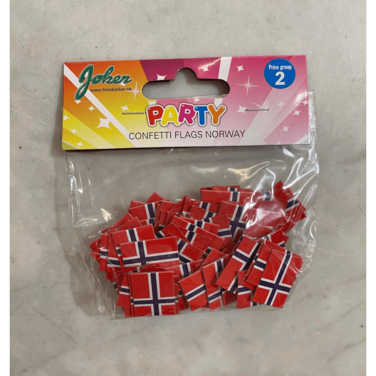 Konfetti, Norske flagg