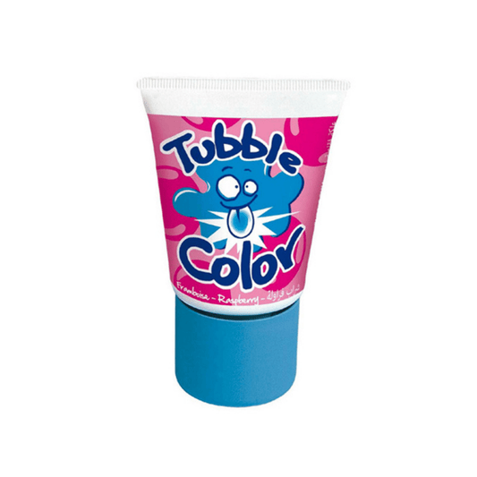 Lutti Tubble Gum Color Bringebær 35g