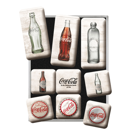 Magnetsett- Coca Cola Bottle Timeline