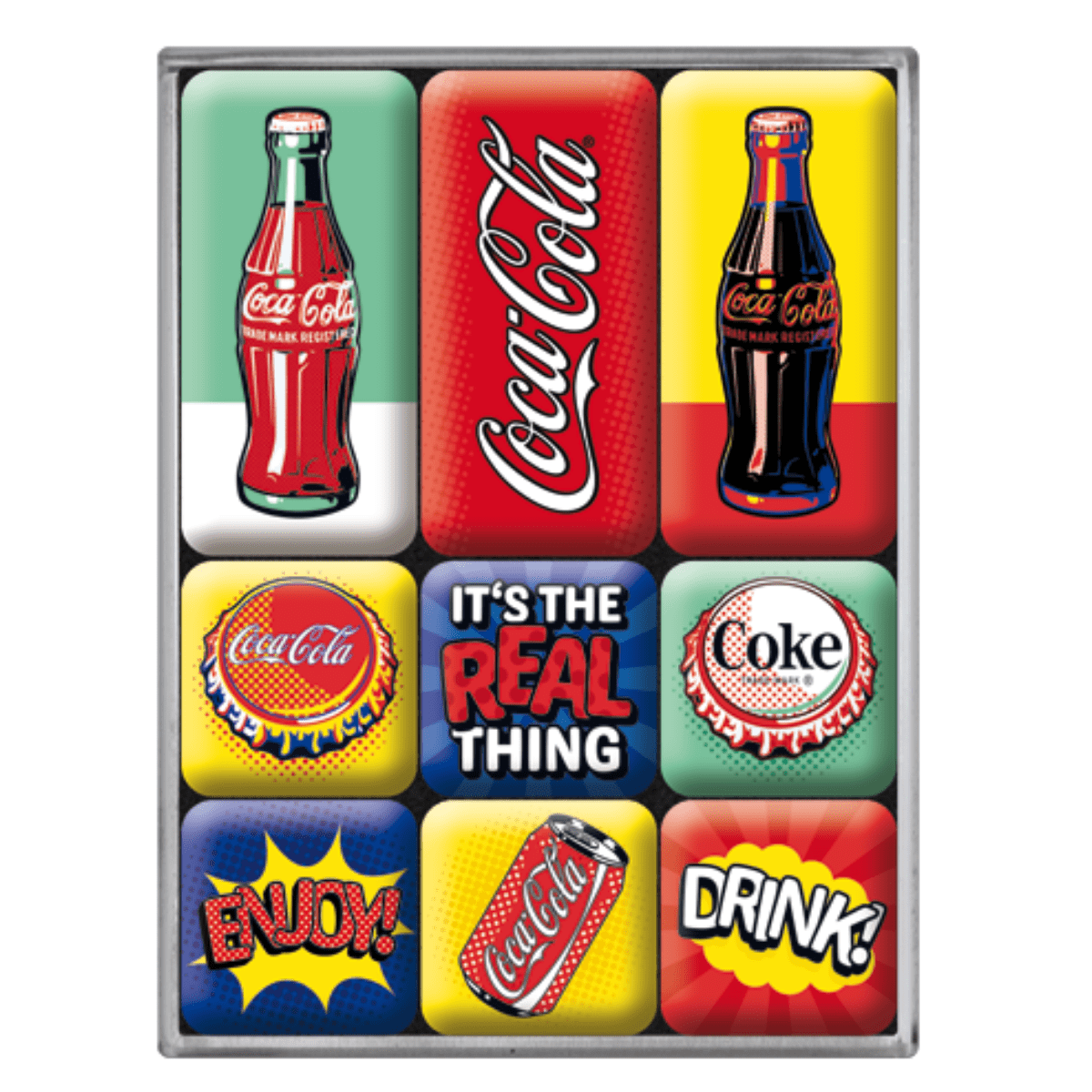 Magnetsett- Coca-Cola Pop Art