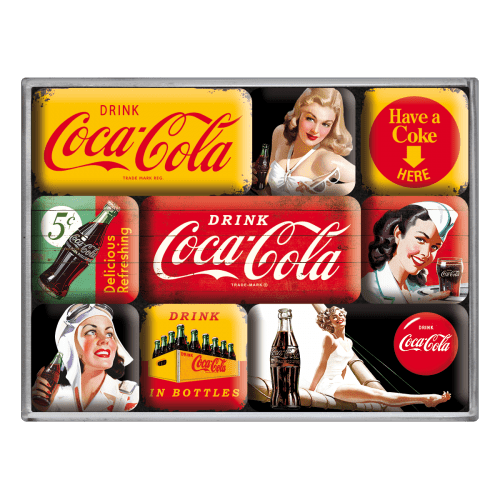 Magnetsett- Coca Cola Yellow Mix