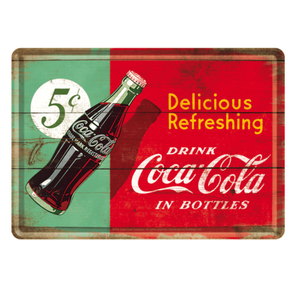 Metallkort - Coca-Cola 1950 Ad