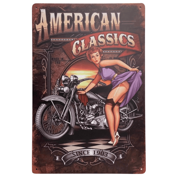 Metallskilt- American Classics