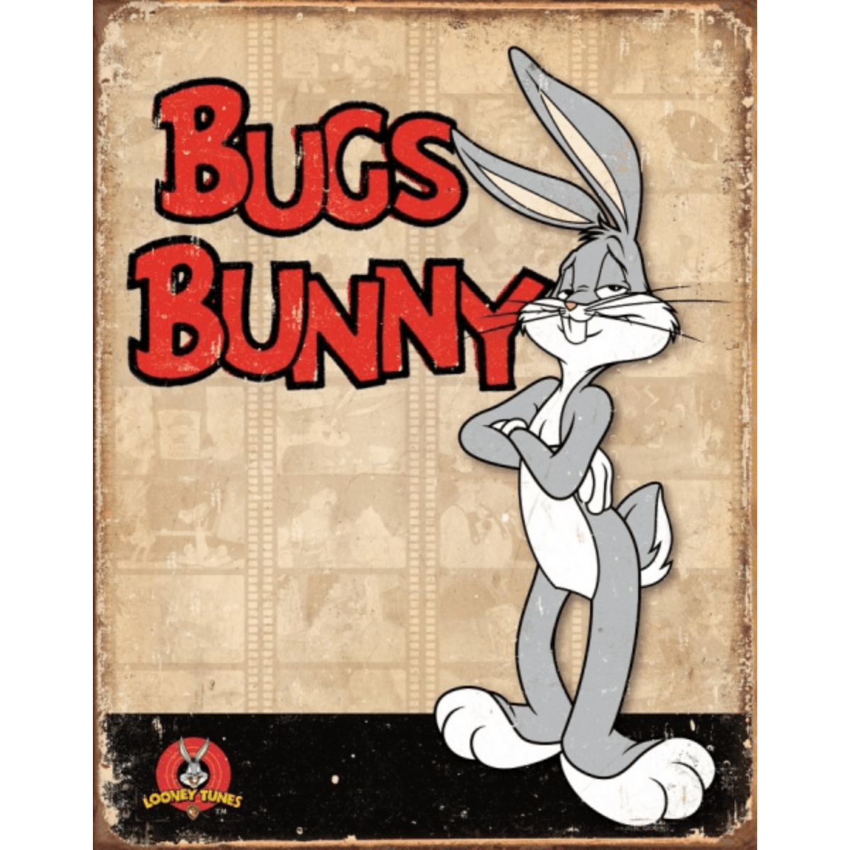 Metallskilt- Bugs Bunny Retro