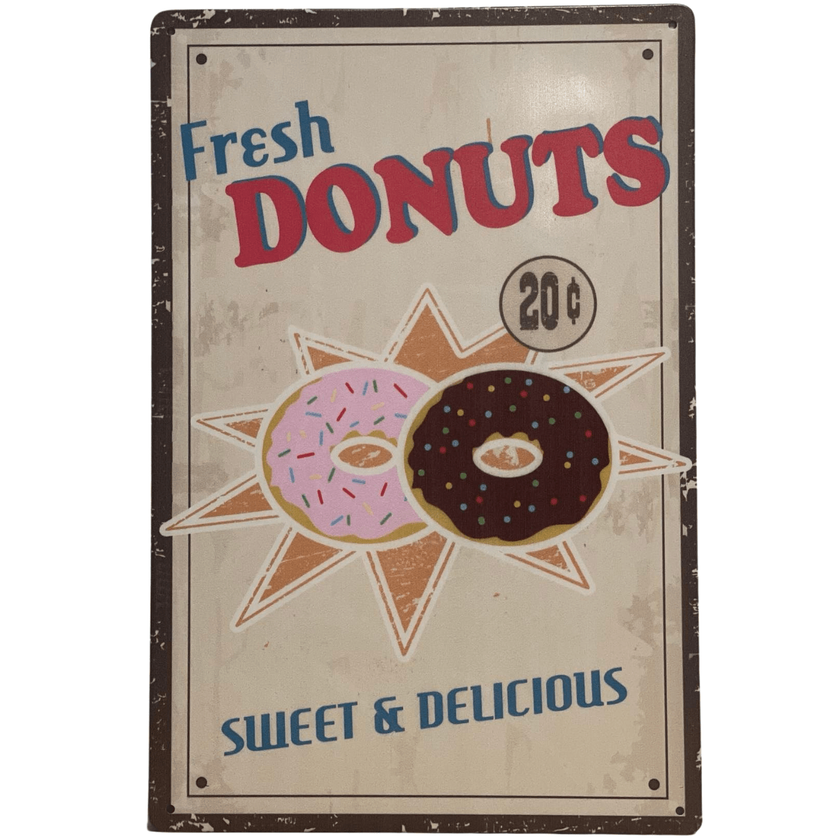 Metallskilt- Donuts