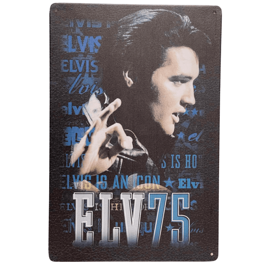 Metallskilt- Elvis 75