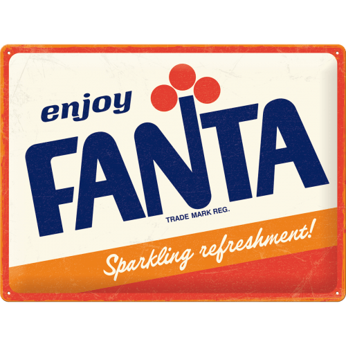 Metallskilt- Fanta Logo