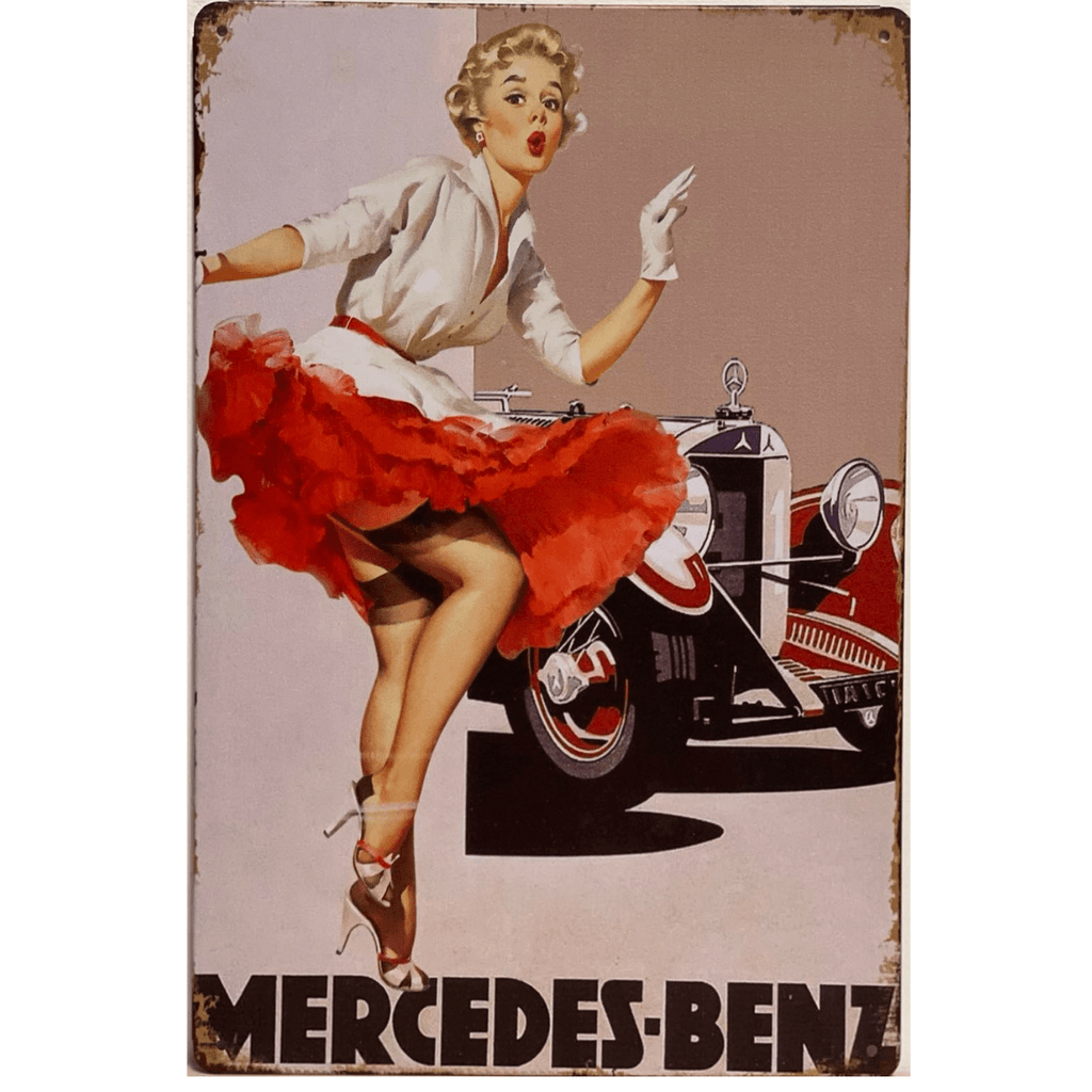 Metallskilt- Mercedes-Benz