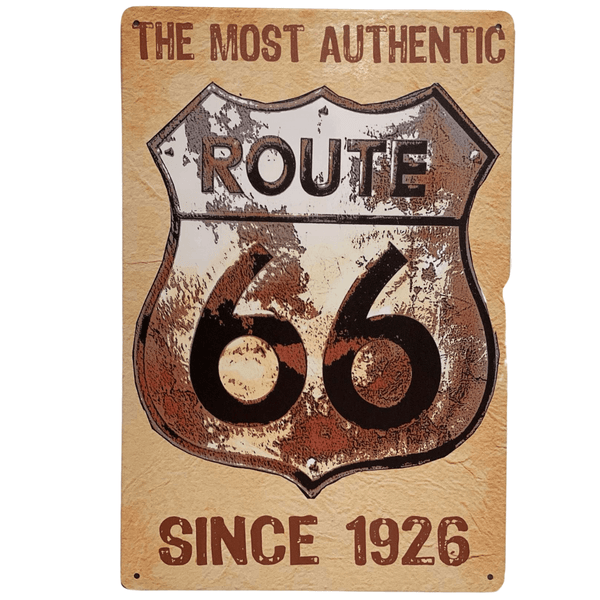 Metallskilt- Route 66 Since 1926