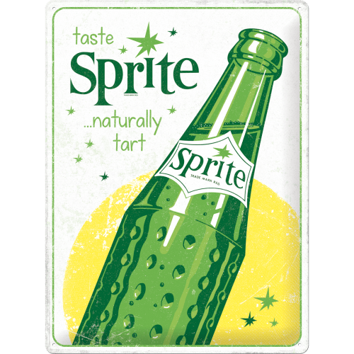 Metallskilt- Sprite Bottle