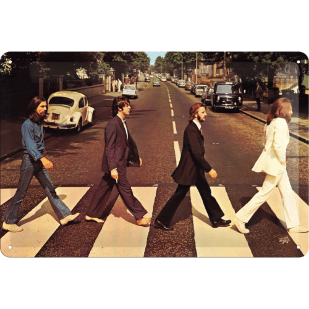 Metallskilt- The Beatles Abbey Road