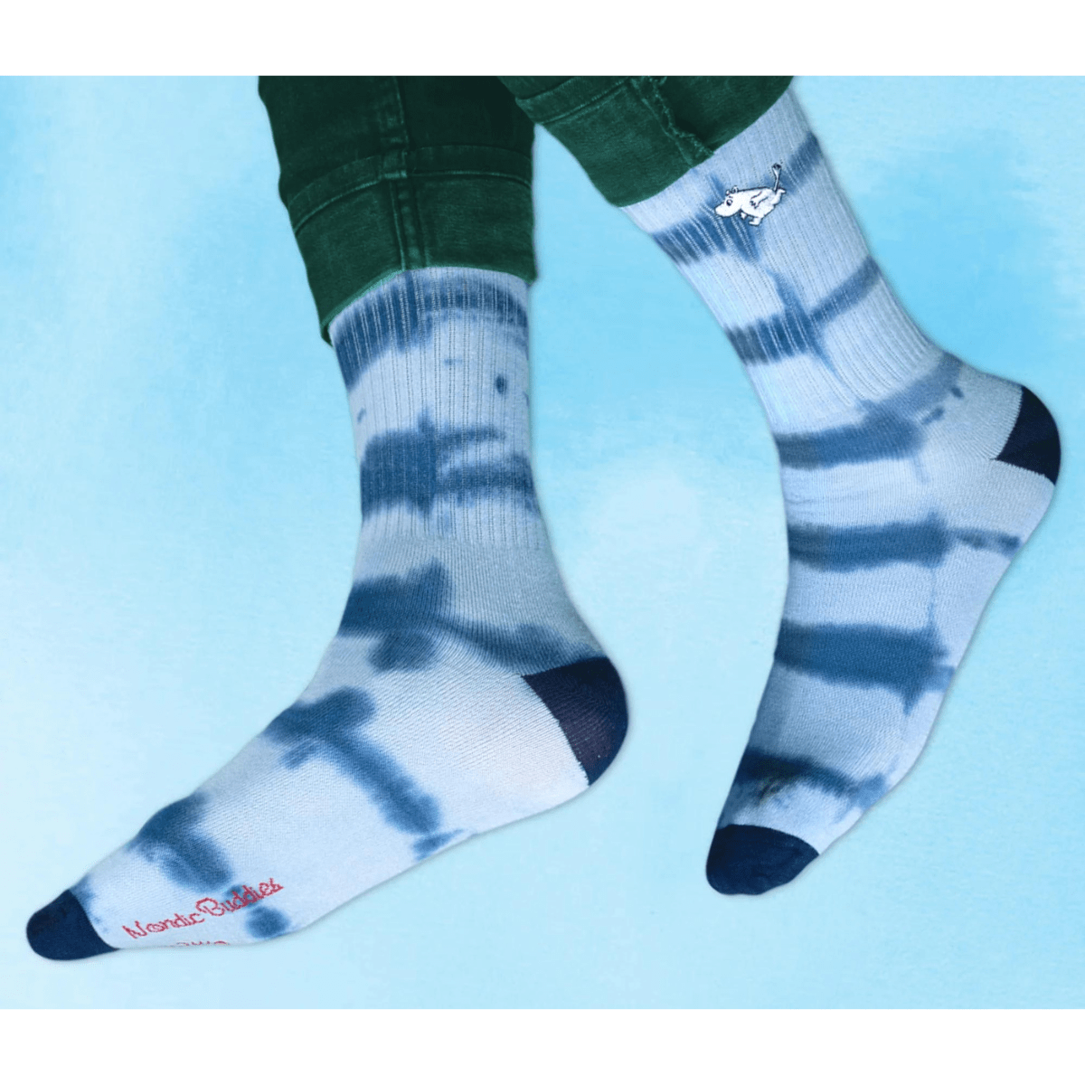 Mummi sokker Tie Dye Blå, Str 40-45