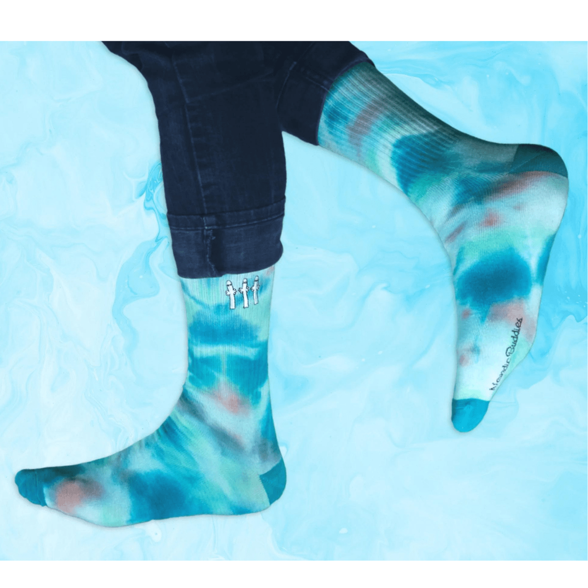 Mummi sokker Tie Dye Hattifnatt, Str 40-45
