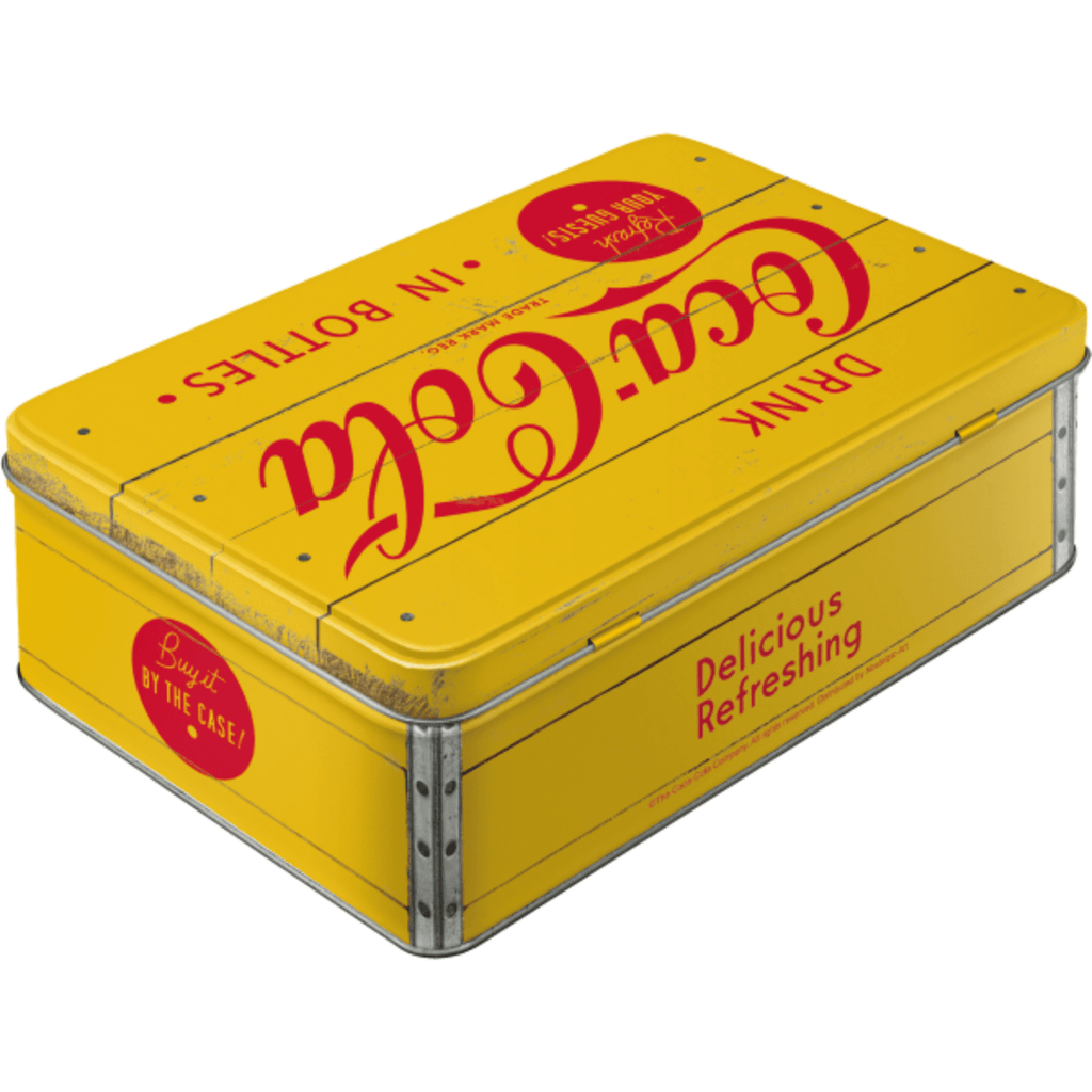 Retroboks- Coca-Cola Yellow Logo