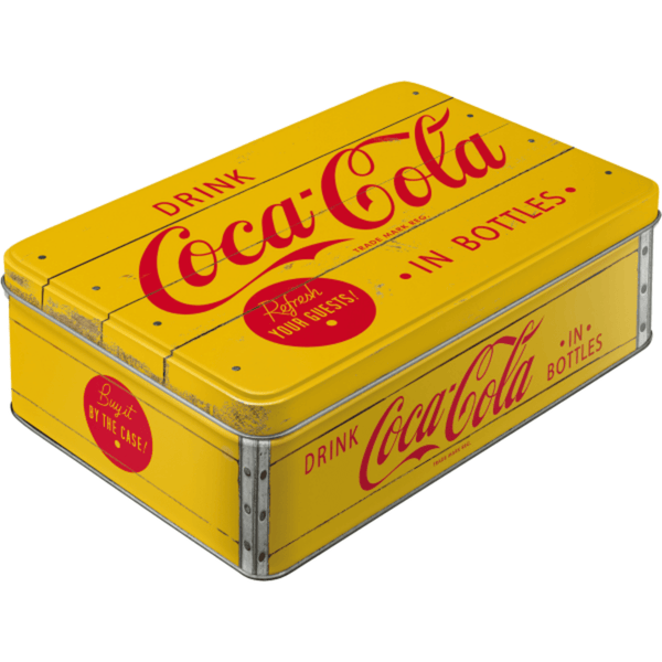 Retroboks- Coca-Cola Yellow Logo
