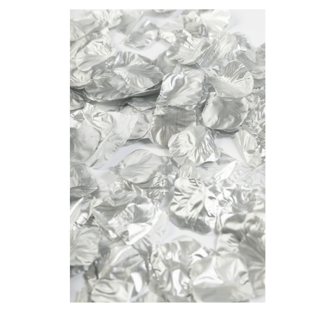 Roseblader metallisk sølv