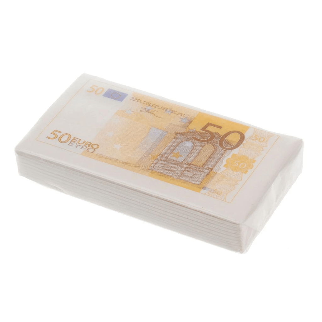 Servietter 50 Euro, 10 stk