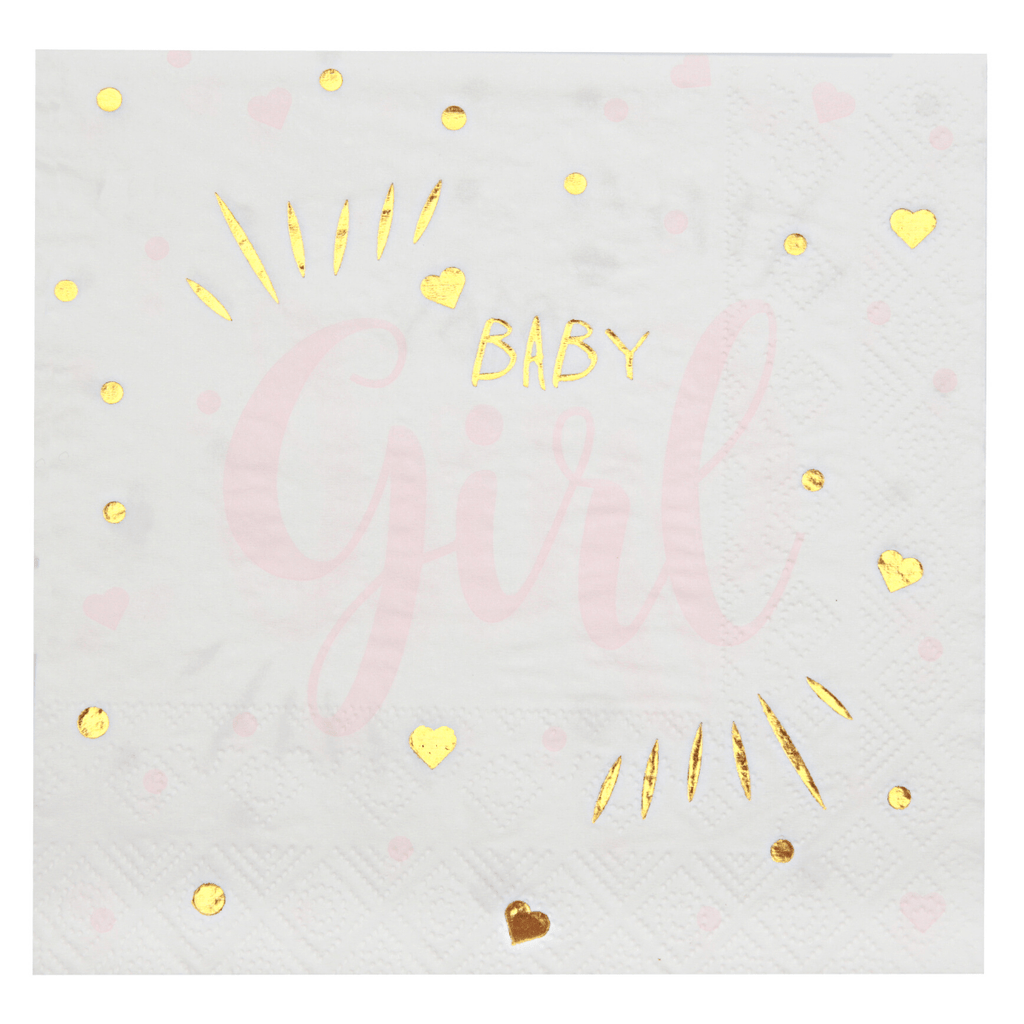 Servietter Baby Girl, 20 stk