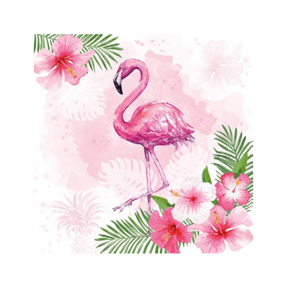Tårer magnet Embankment Servietter- Flamingo 20stk – Blanda Drops AS