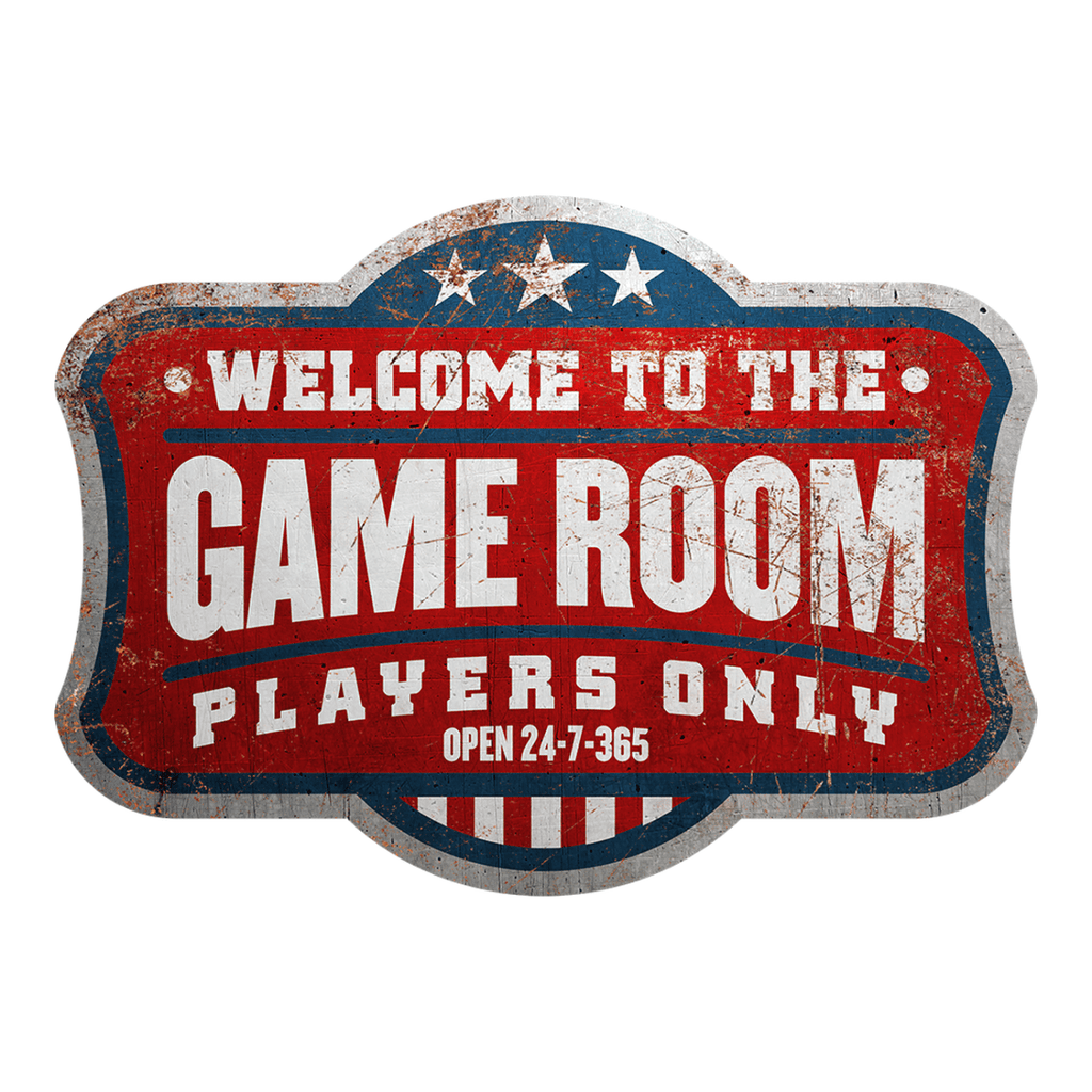 Skilt- Welcome To The Game Room