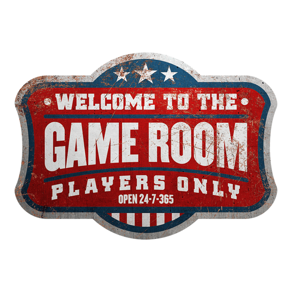 Skilt- Welcome To The Game Room