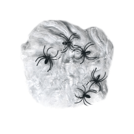 Spindelvev 40g med 5 Edderkopper