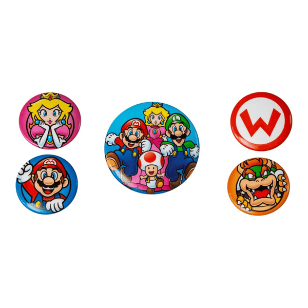 Super Mario Buttons 5 stk