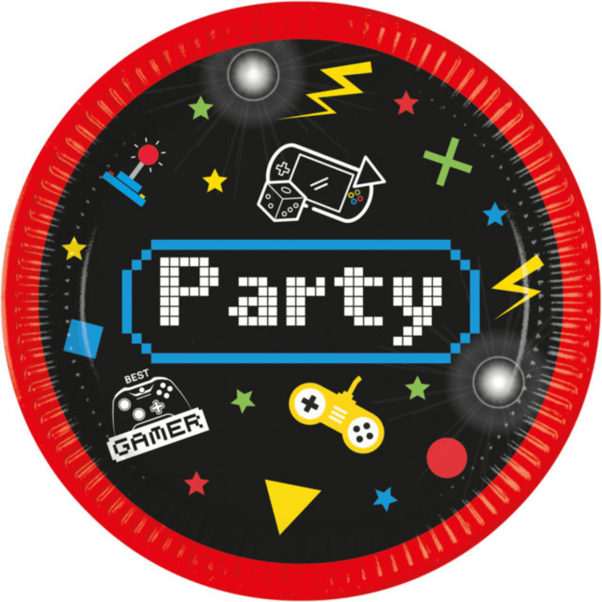 Tallerkener Gaming party, 8 stk