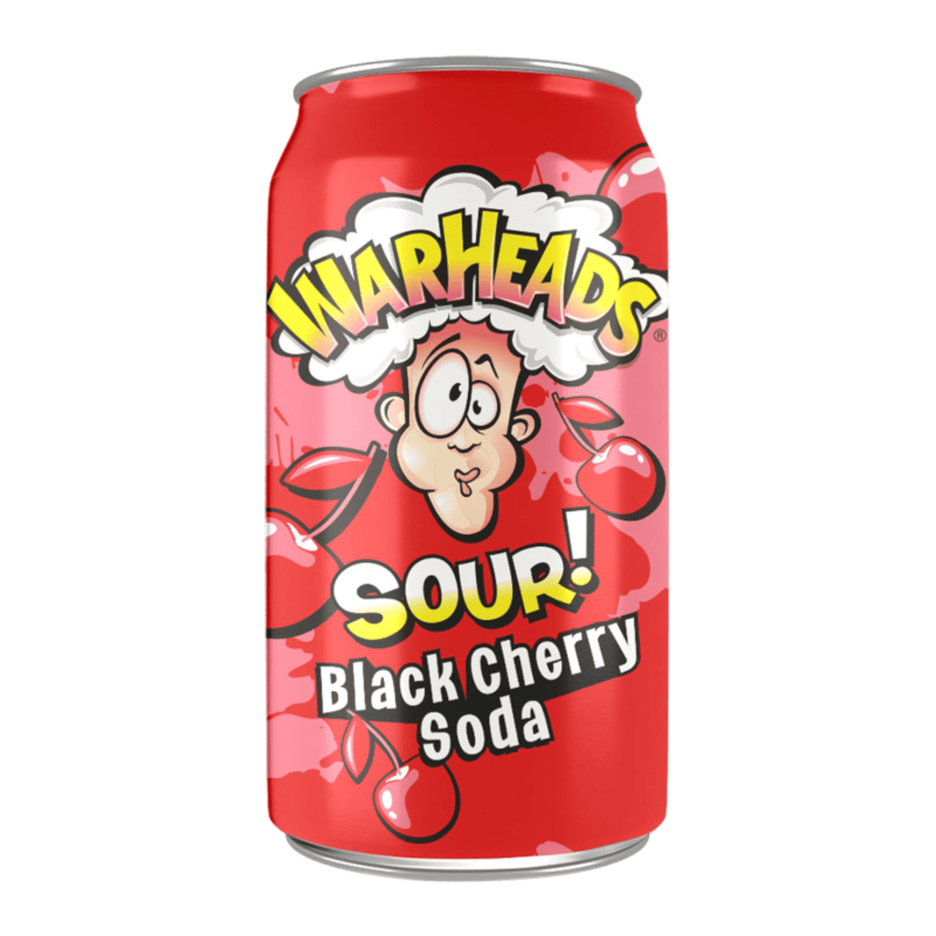 Warheads Sour Black Cherry Soda 355 ml