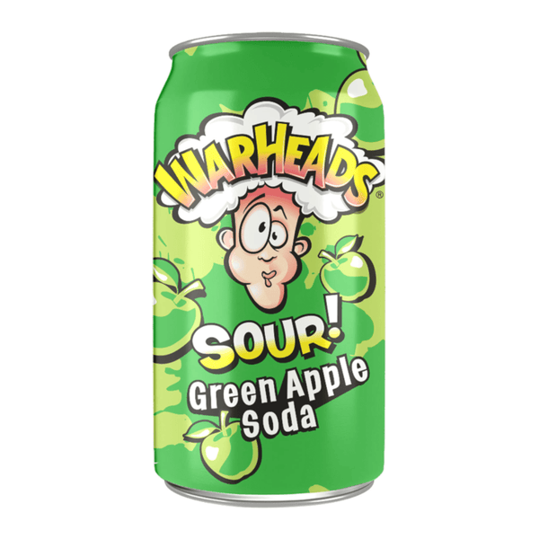 Warheads Sour Green Apple Soda 355 ml