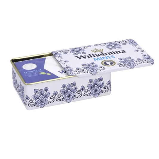 Wilhelmina Peppermyntedrops i eske, 100g